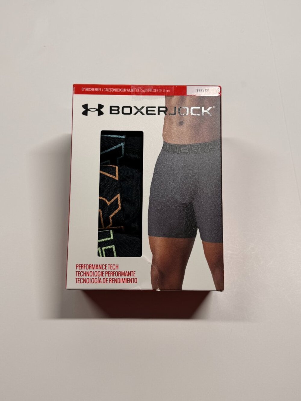 NWT Under Armour UA Performance Tech 6" Boxerjock Boxer Briefs - Small - 3 Pack